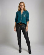 Glitter blouse women sequins