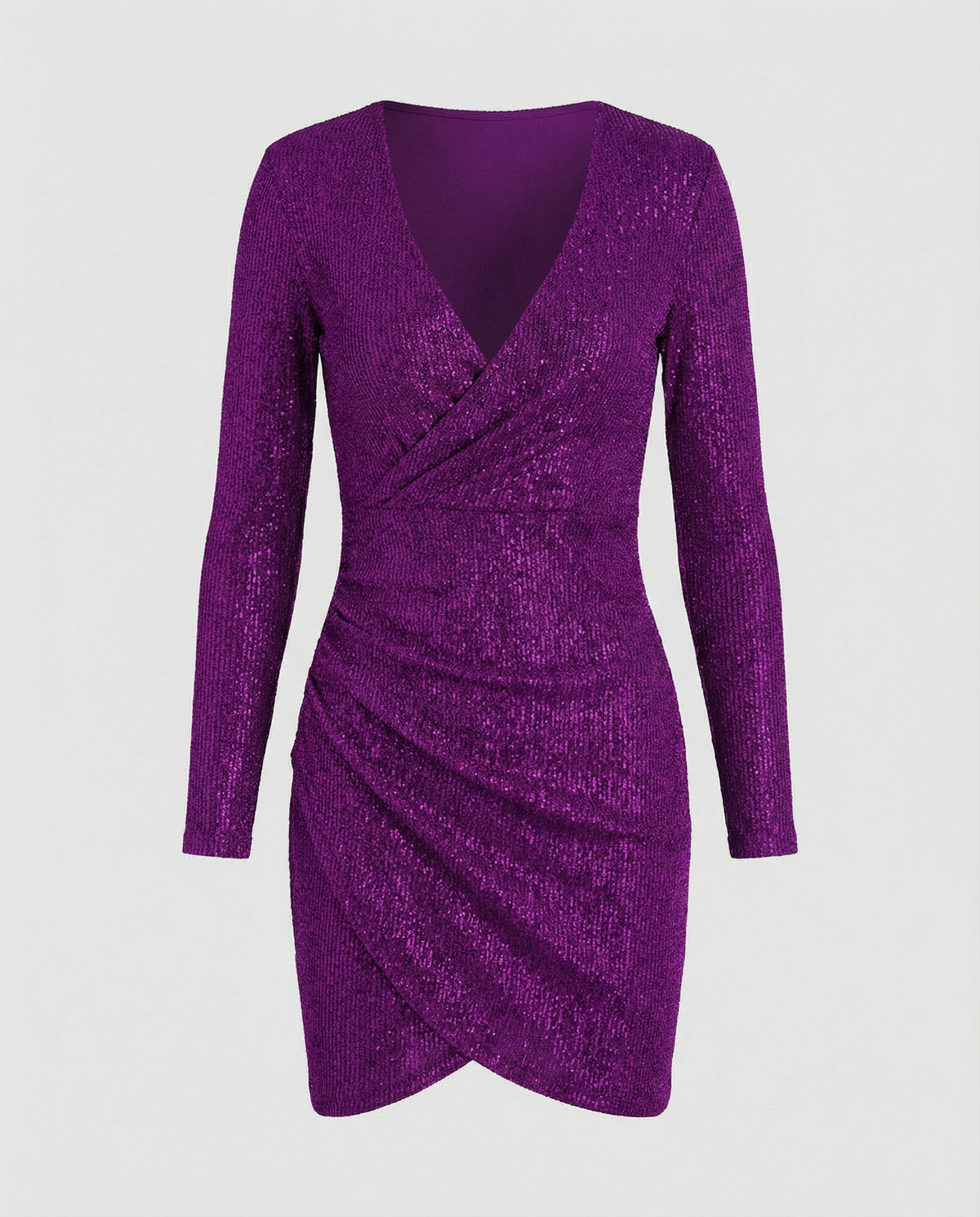 Sequined V-Neck Dress