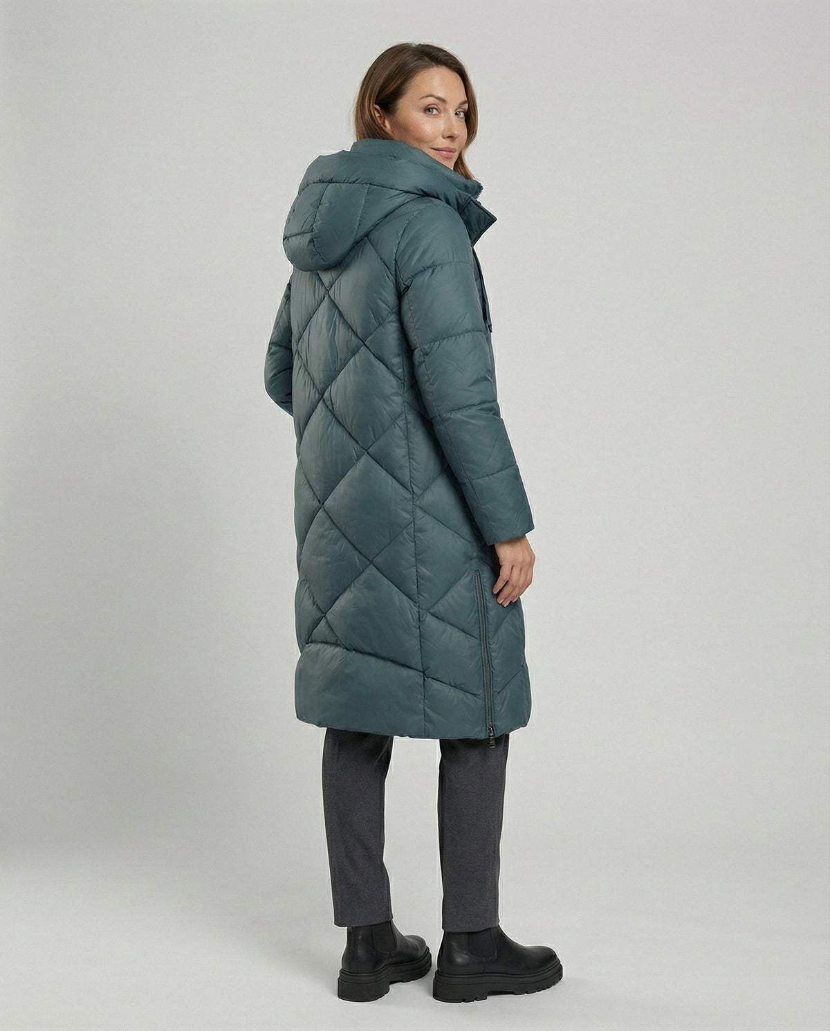 Casual women's hooded coat