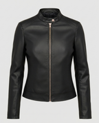 Elegant Leather Jacket Women
