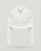 Cozy knitted scarf women