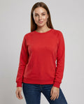 Comfortable Round Neck Sweatshirt Women