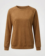 Comfortable Round Neck Sweatshirt Women