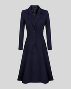 Elegant women's wool coat winter
