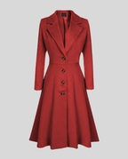 Elegant women's wool coat winter