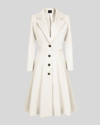 Elegant women's wool coat winter