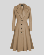 Elegant women's wool coat winter