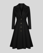 Elegant women's wool coat winter