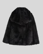 Faux-Fur Shawl Collar Jacket