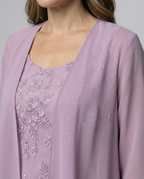 Elegant Two-Piece Chiffon Dress for Women