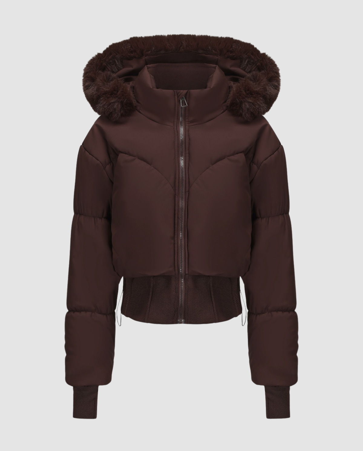 Stylish Warm Cropped Down Jacket Women