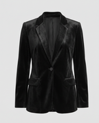 Elegant Velvet Blazer Women's Jacket