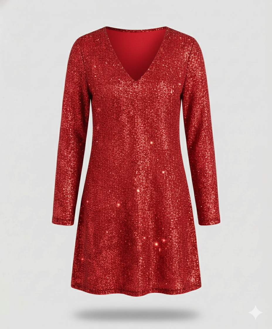 Women's Sequin Dress Long Sleeve