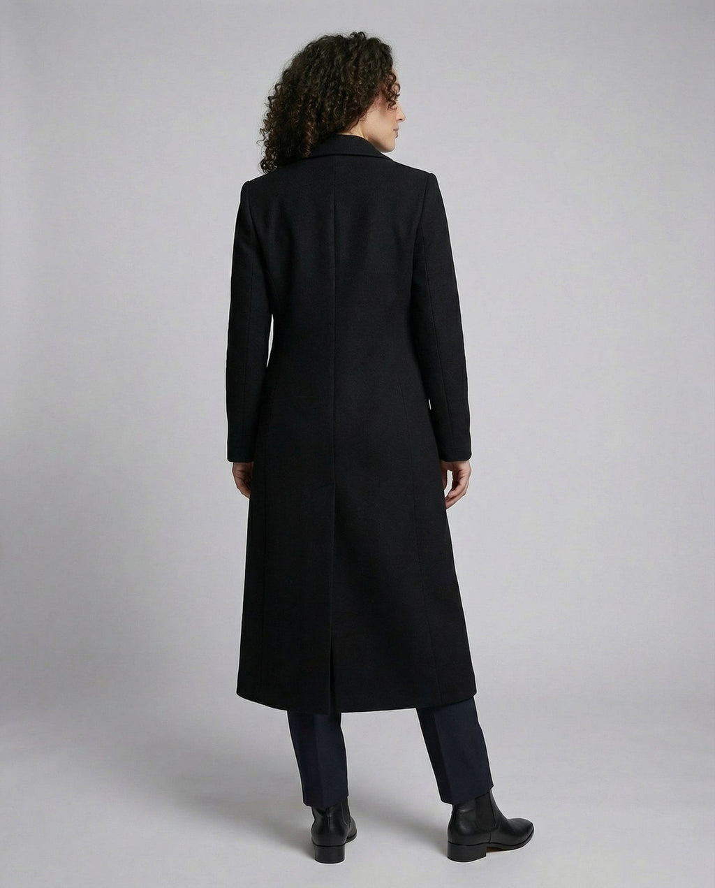 Casual Black Winter Coat Women