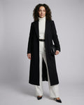 Casual Black Winter Coat Women