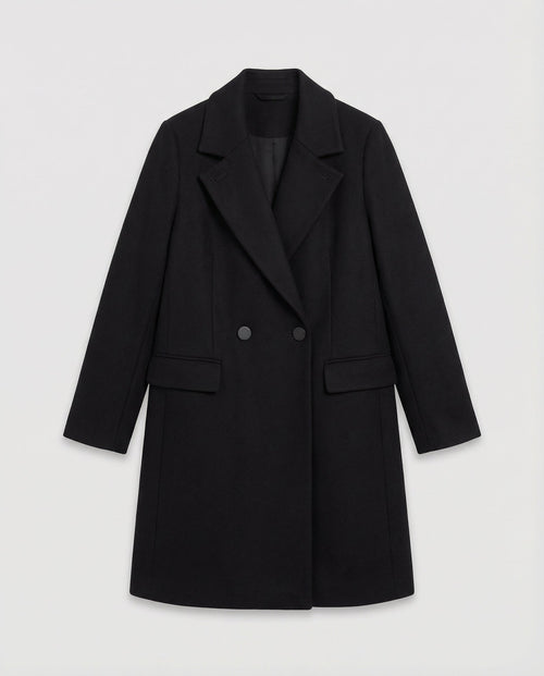 Casual Black Winter Coat Women
