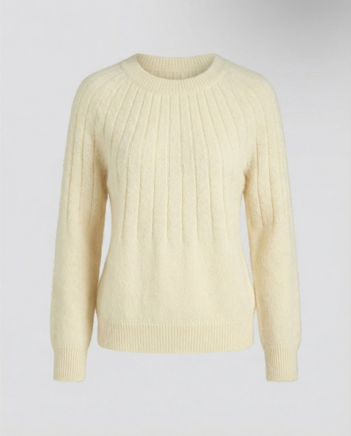Fluffy women's knit sweater