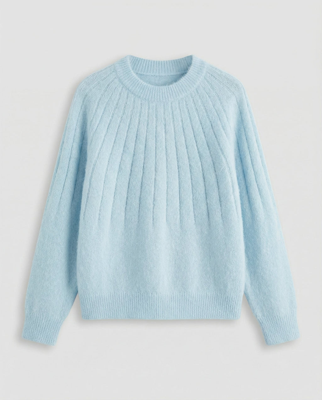 Fluffy women's knit sweater