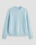 Fluffy women's knit sweater