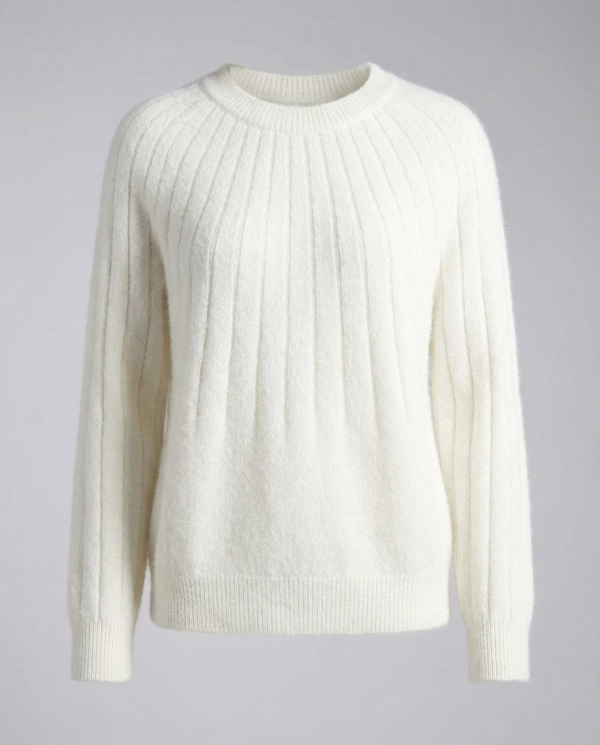 Fluffy women's knit sweater
