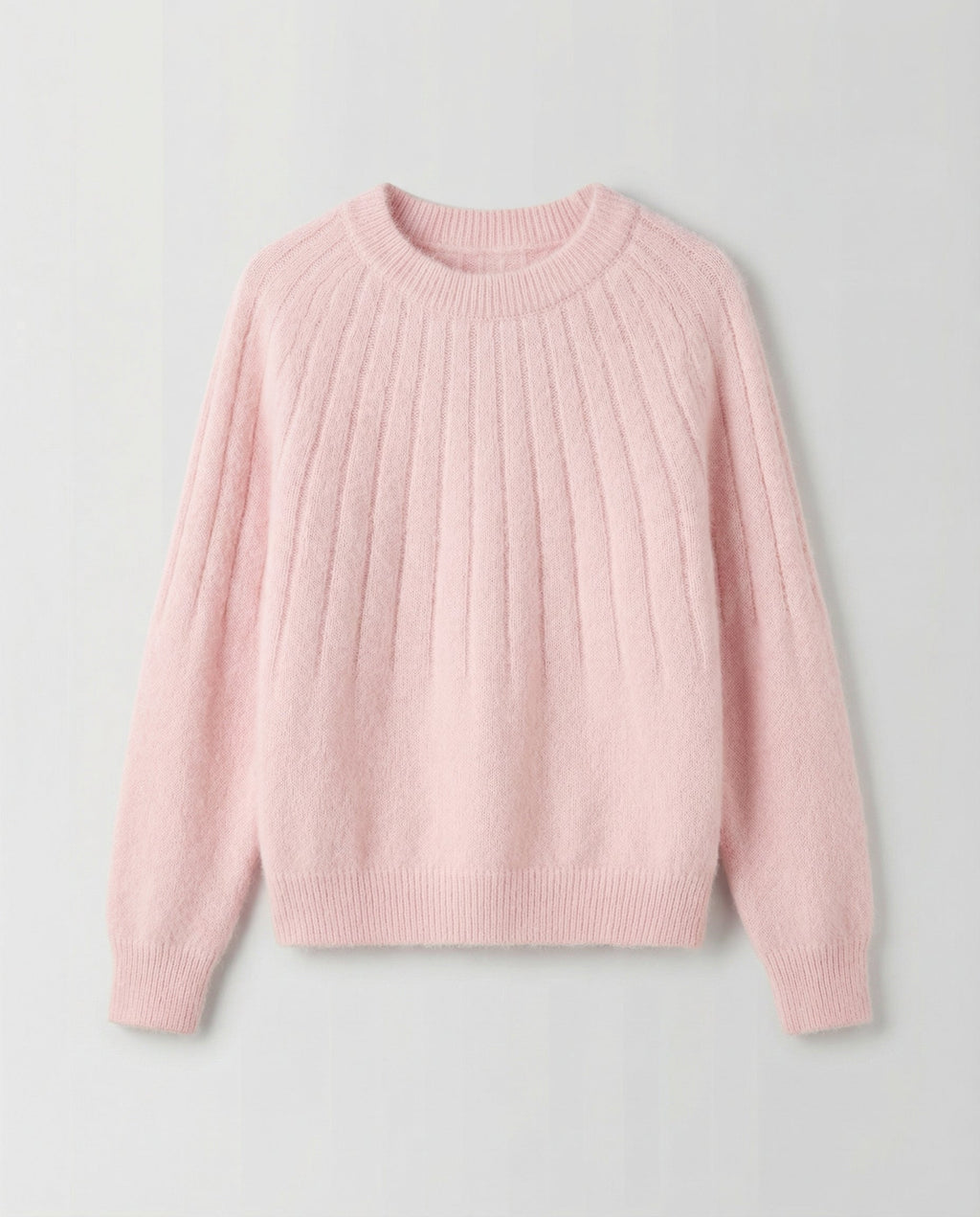 Fluffy women's knit sweater