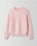 Fluffy women's knit sweater
