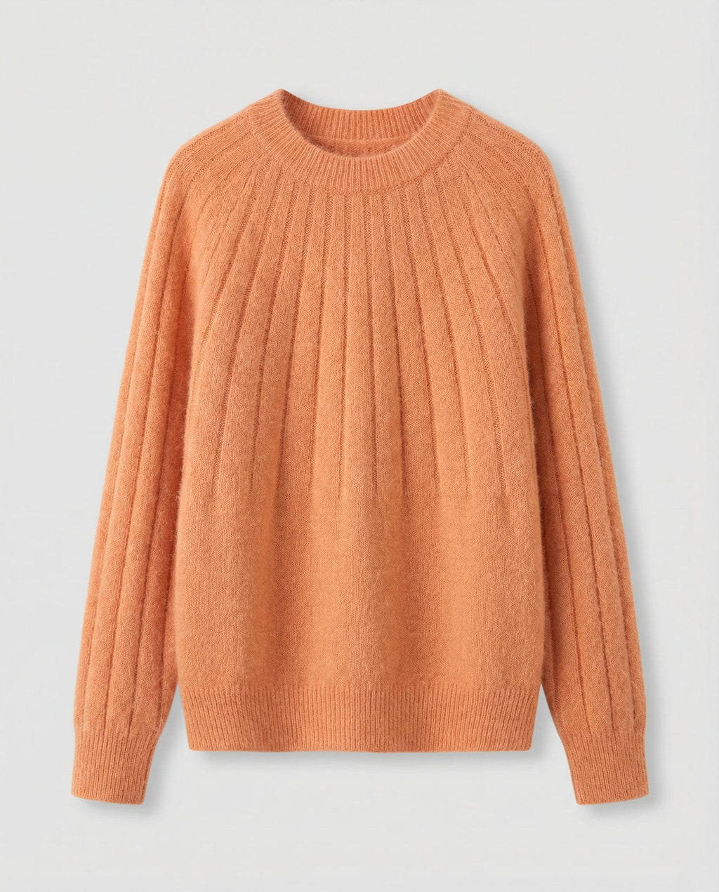 Fluffy women's knit sweater