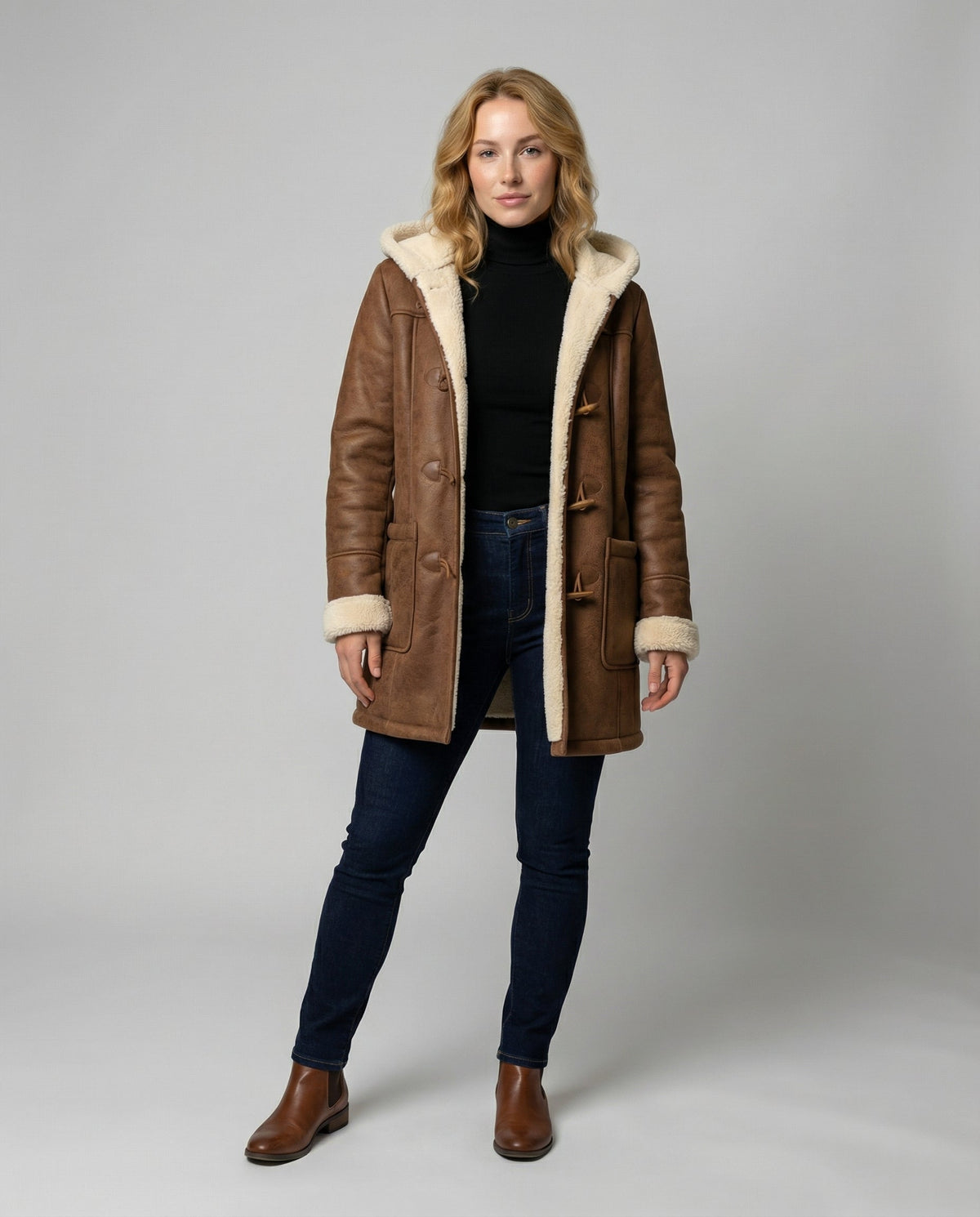 Thick hoodie jacket women