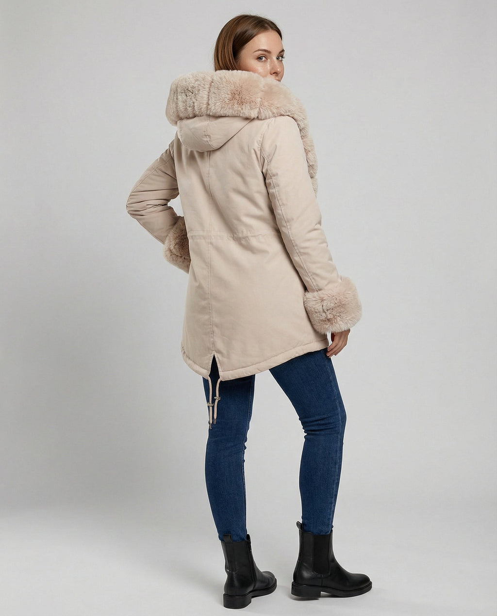 Elegant Women's Faux Fur Jacket