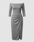 Shiny Evening Dress Women Elegant