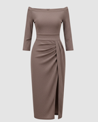 Shiny Evening Dress Women Elegant