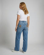 Retro Leopard Boyfriend Jeans