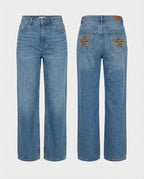 Retro Leopard Boyfriend Jeans