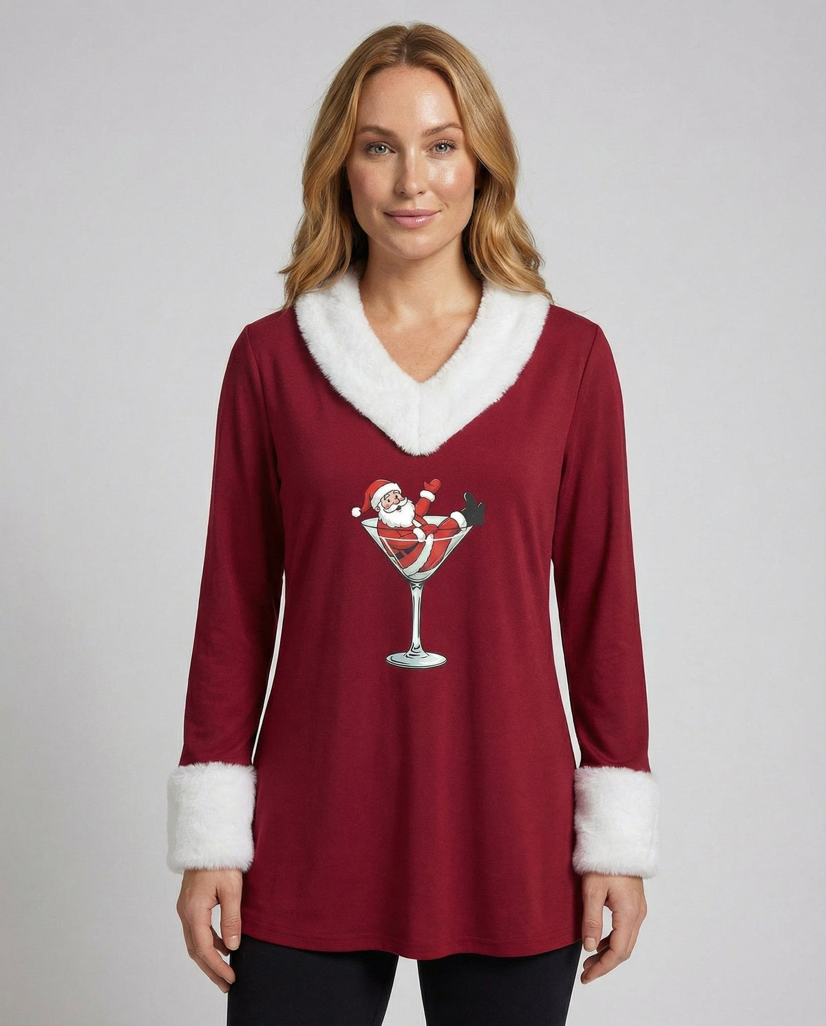 Christmas Top Plush Women