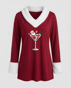 Christmas Top Plush Women