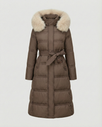 Long quilted coat women's winter