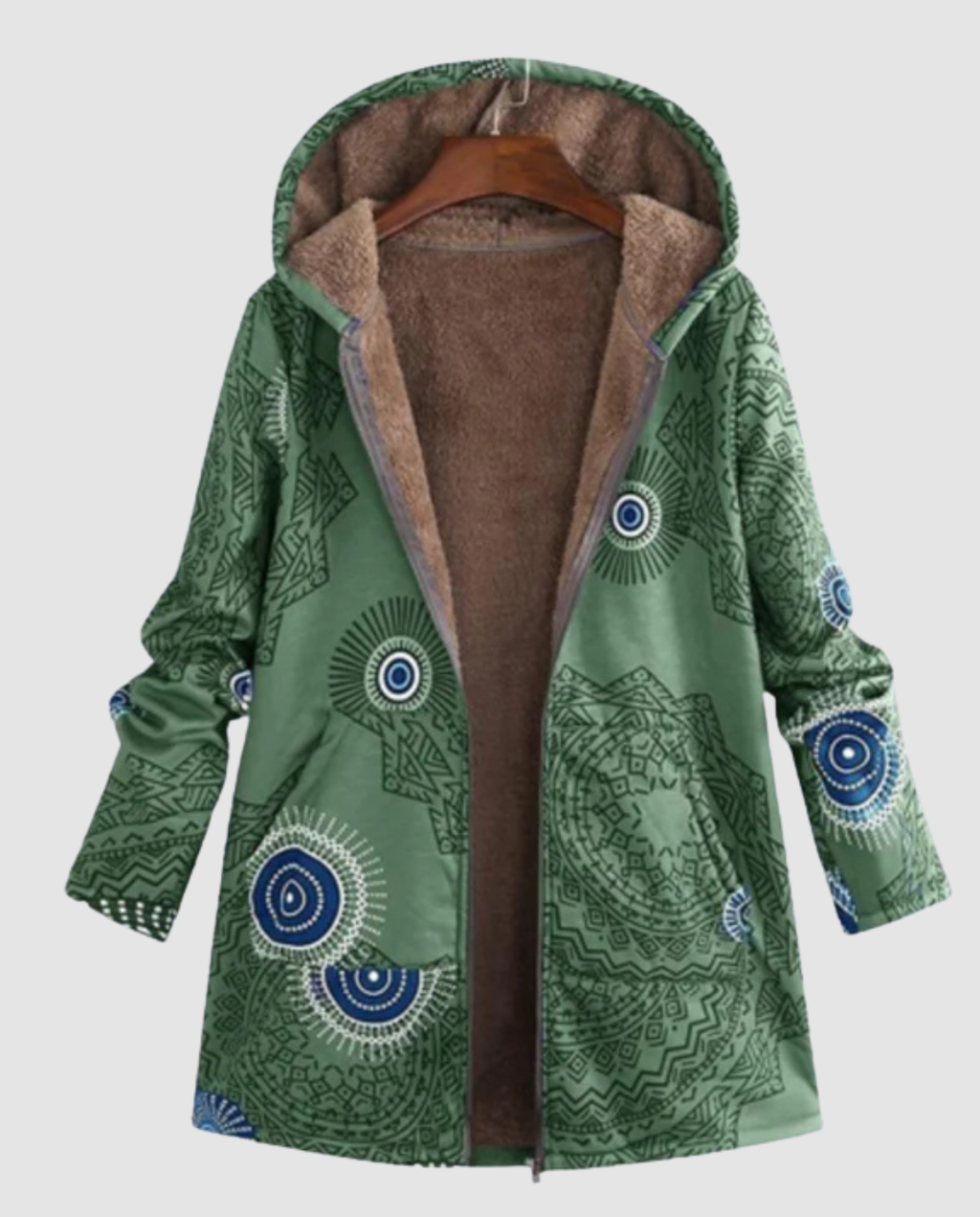 Women's Winter Jacket Floral Pattern
