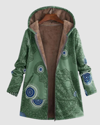 Women's Winter Jacket Floral Pattern