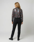 Sequin Bomber Jacket Women
