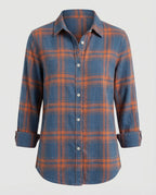 Women Check Pattern Blouse