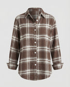 Women Check Pattern Blouse