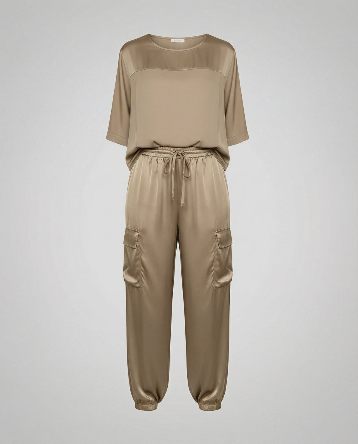 Elegant Satin Two-Piece Women