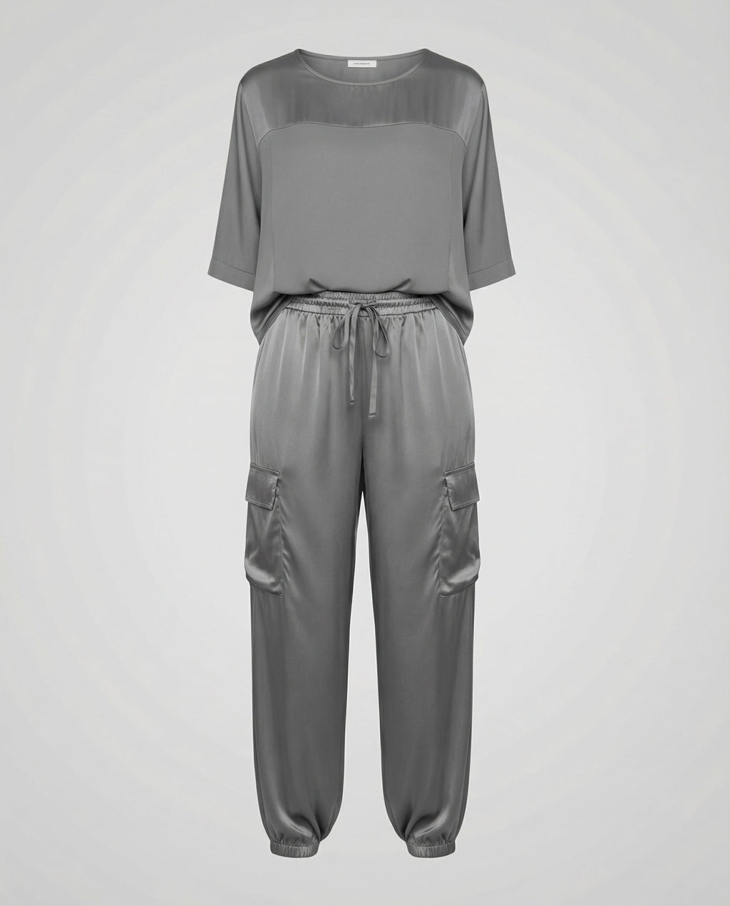 Elegant Satin Two-Piece Women