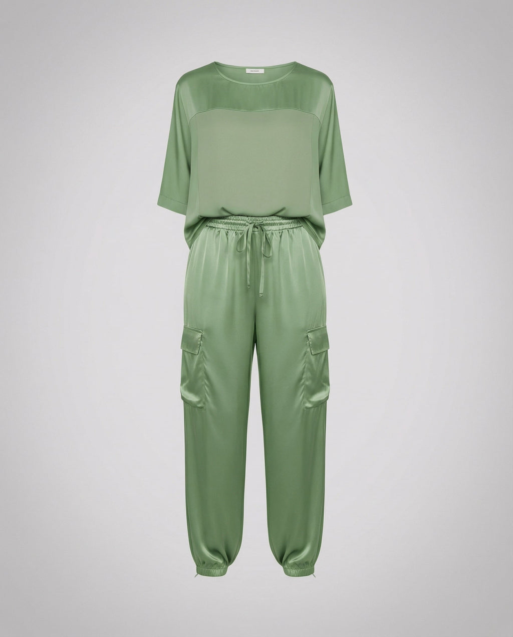 Elegant Satin Two-Piece Women