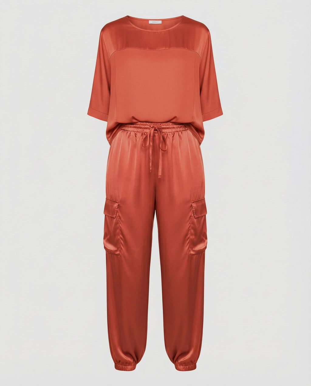 Elegant Satin Two-Piece Women