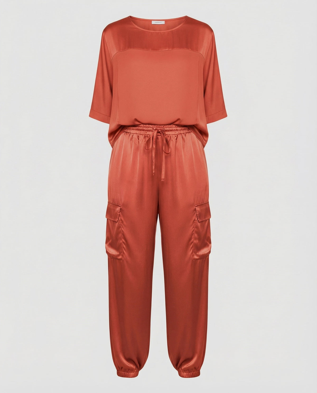 Elegant Satin Two-Piece Women