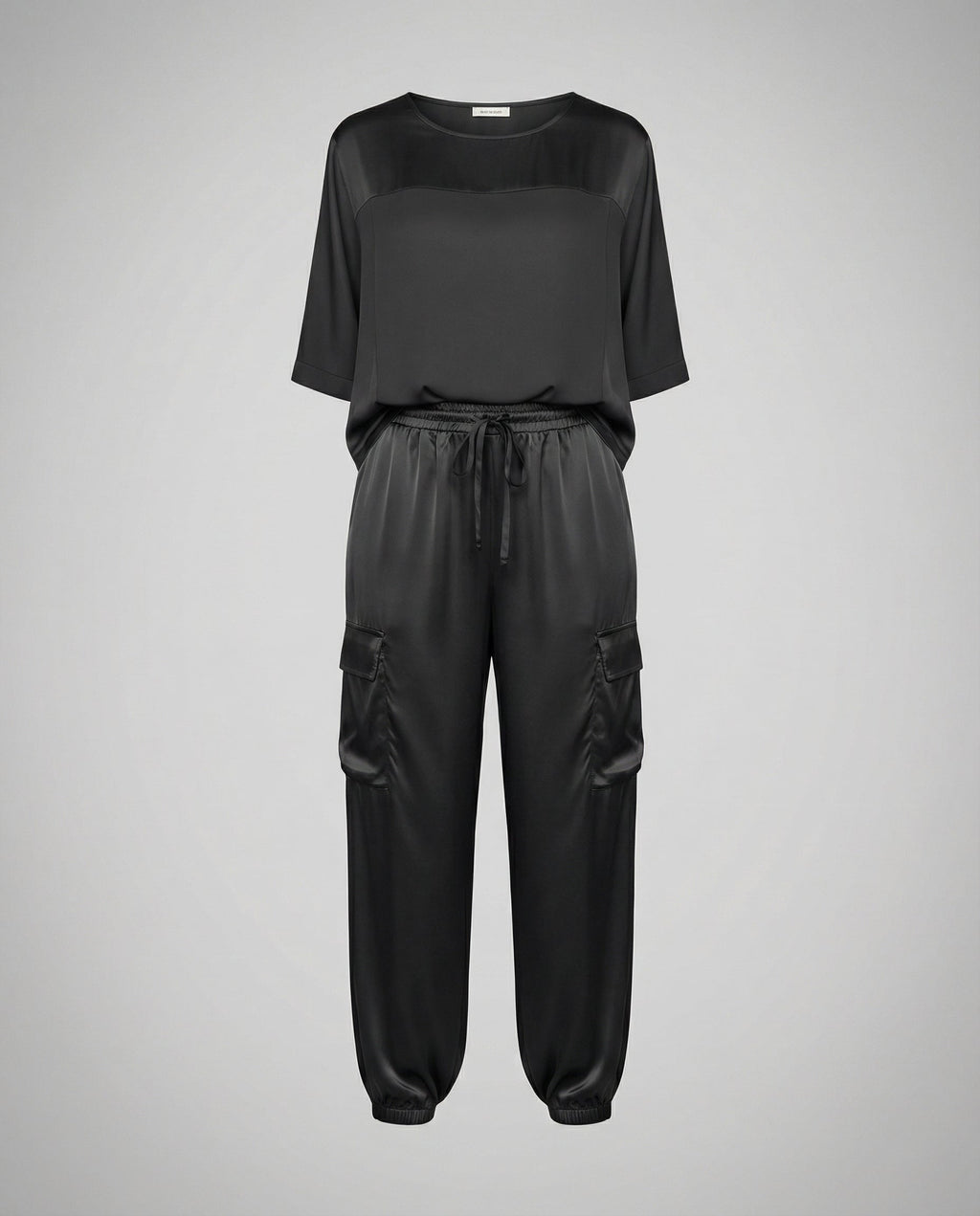 Elegant Satin Two-Piece Women