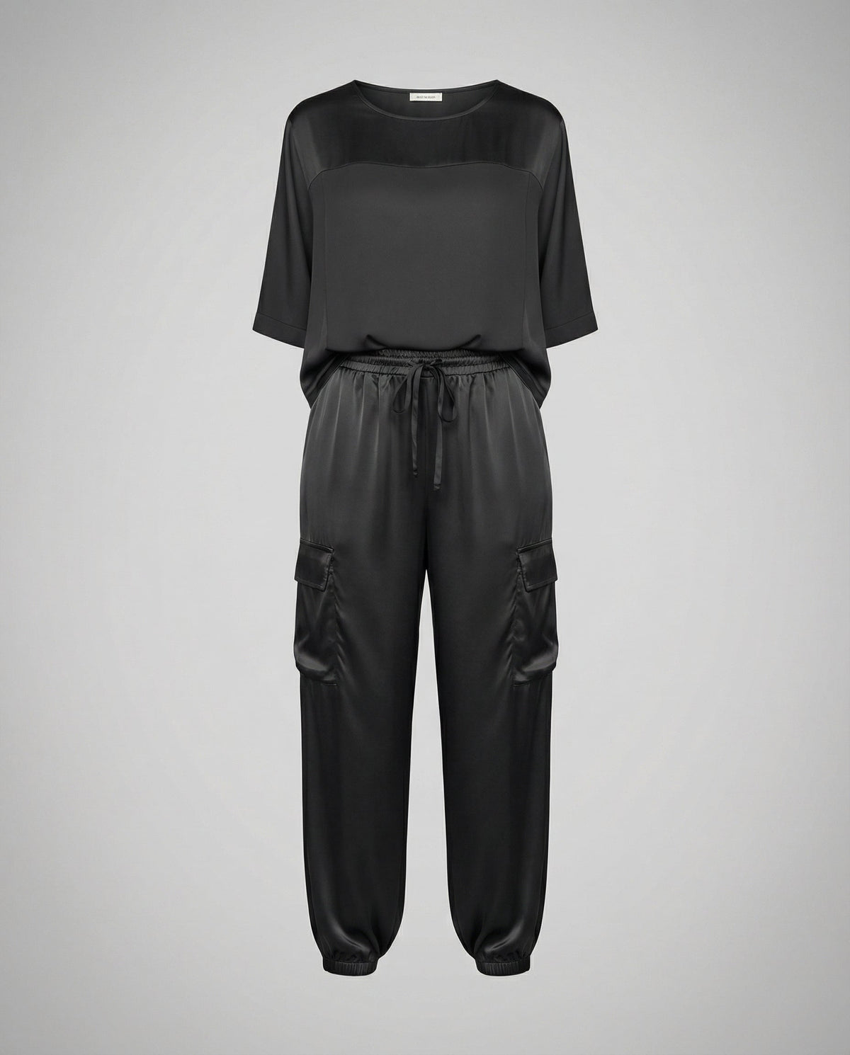 Elegant Satin Two-Piece Women