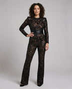 Elegant Lace Overall Women