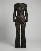 Elegant Lace Overall Women